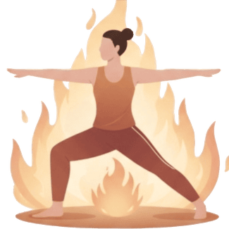 Pitta 火元素图标 象征代谢与专注